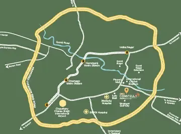 ORO Constella location map, Golf City